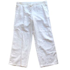 Amazon Essentials Womens Tanjay Linen Cotton Blend Straight Leg Pants White XL